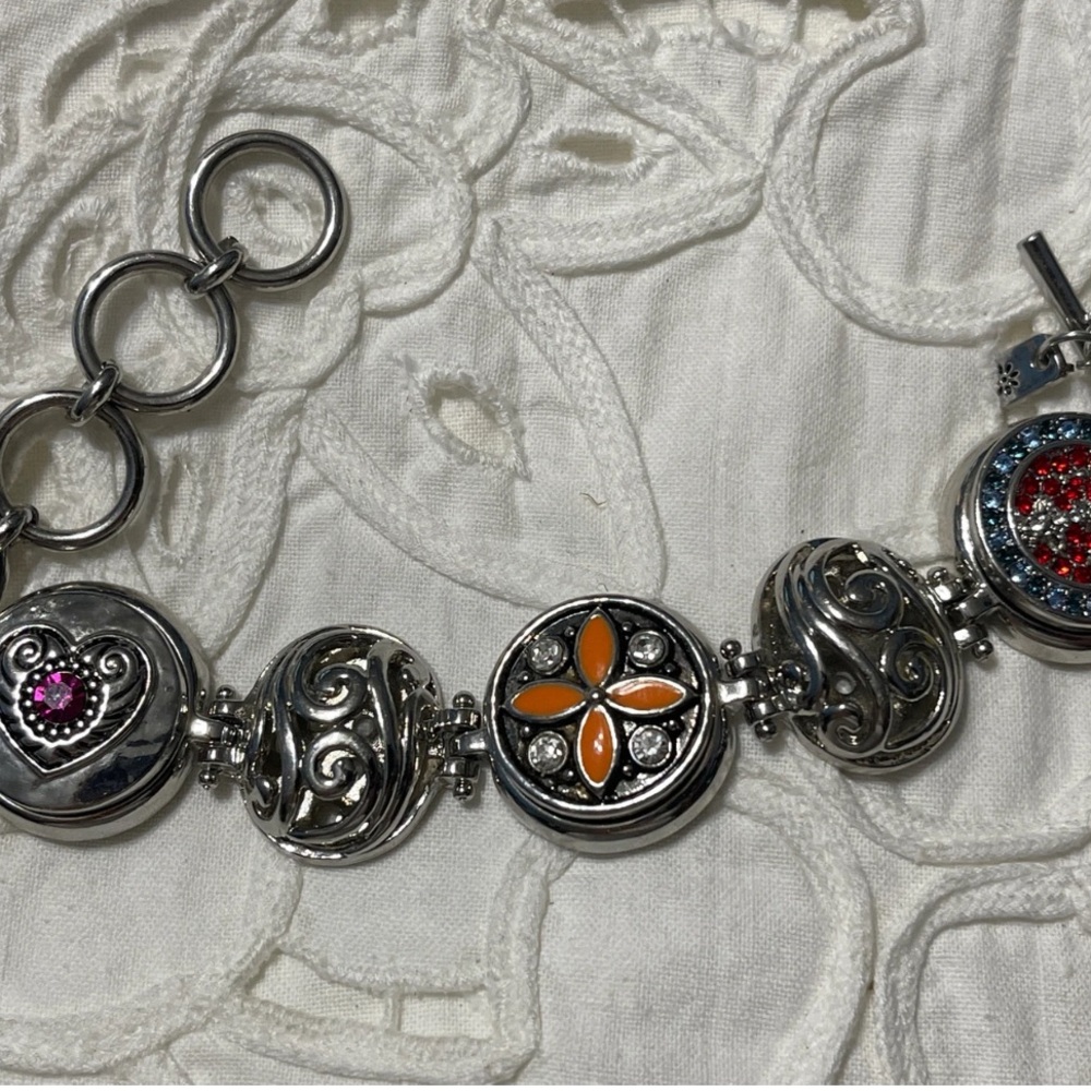 Ginger Snaps Silver Charm bracelet